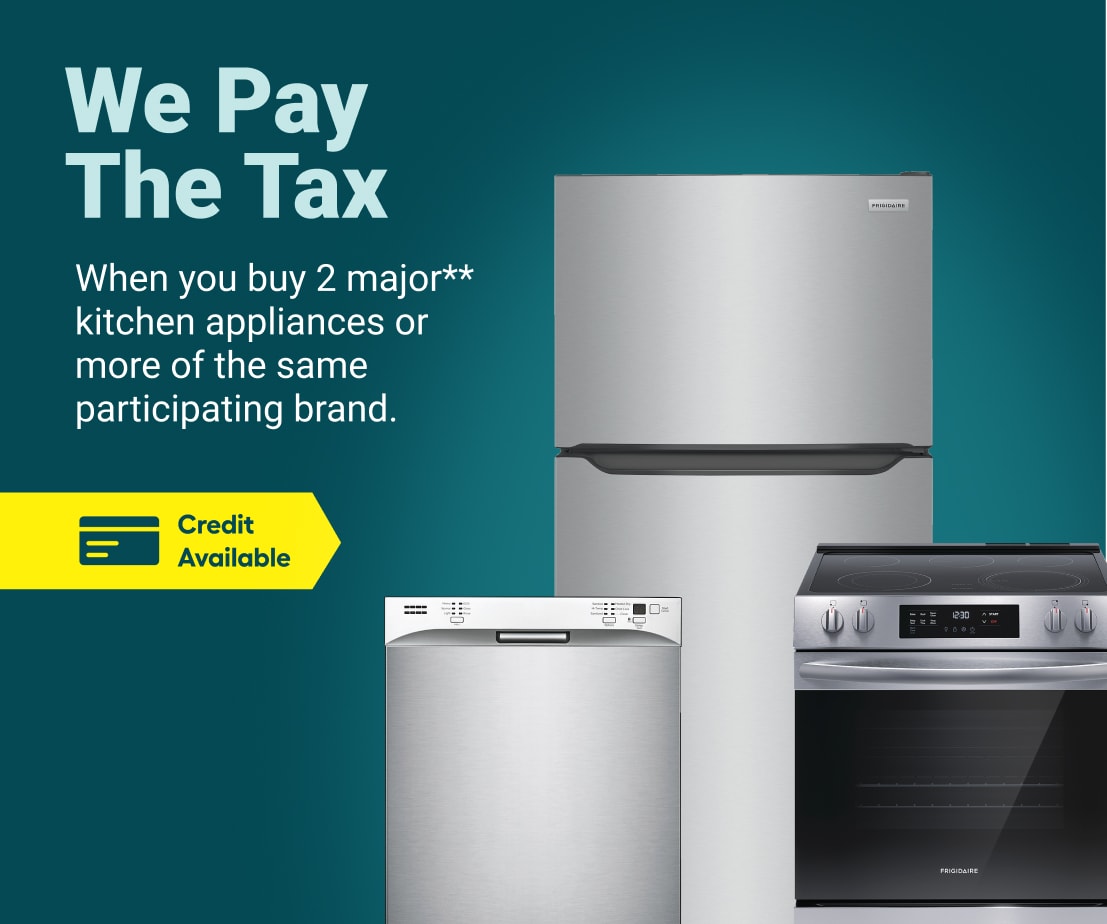 Appliances We pay the tax