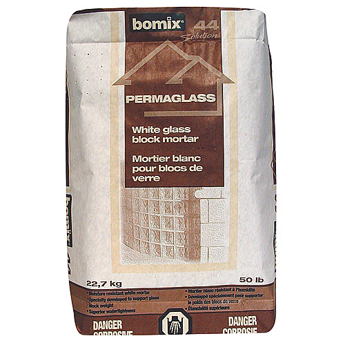 BOMIX Glass Block Mortar White Permaglass 22 kg RénoDépôt