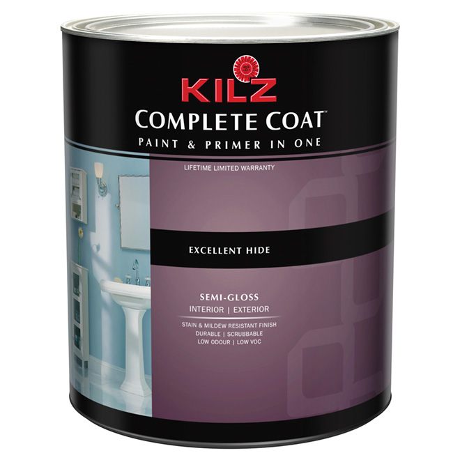KILZ COMPLETE COAT Coat" Interior/Exterior Paint Semi