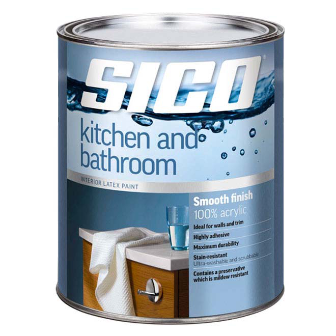 SICO Kitchen And Bath 100 Acrylic Latex Paint RénoDépôt