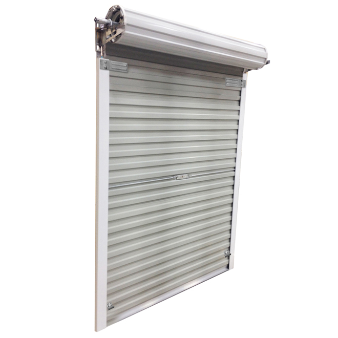 Roll Up Steel Door for Shed, 5 ft x 6 ft - White | Réno-Dépôt