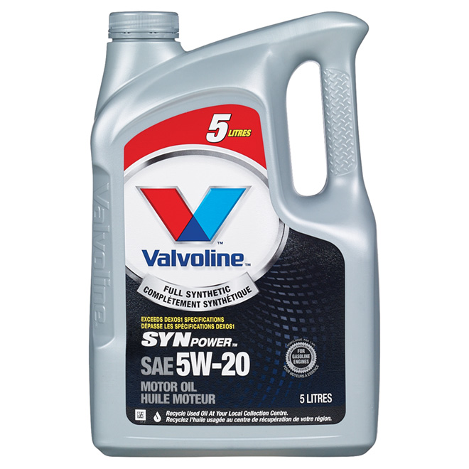 VALVOLINE 5W20 SynPower(TM) Synthetic Motor Oil 5 L RénoDépôt