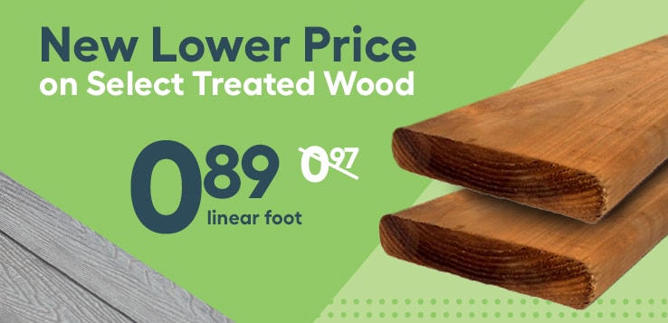Treated wood