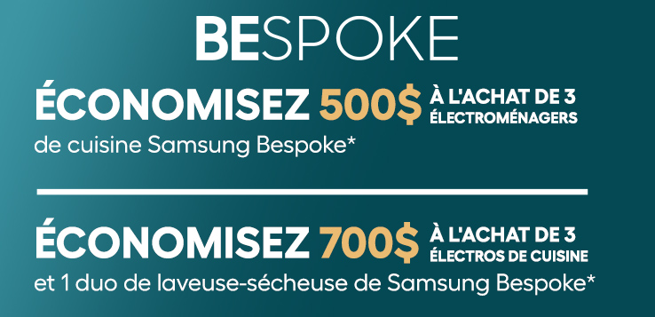 Promo Samsung BESPOKE