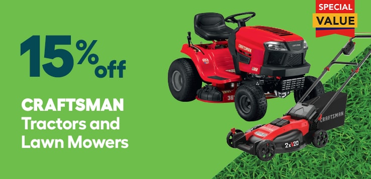 Tractors and lawn mowers promo