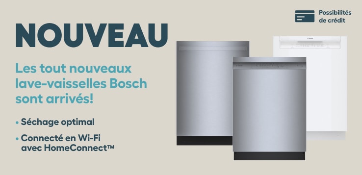 Nouveaux lave-vaisselles Bosch