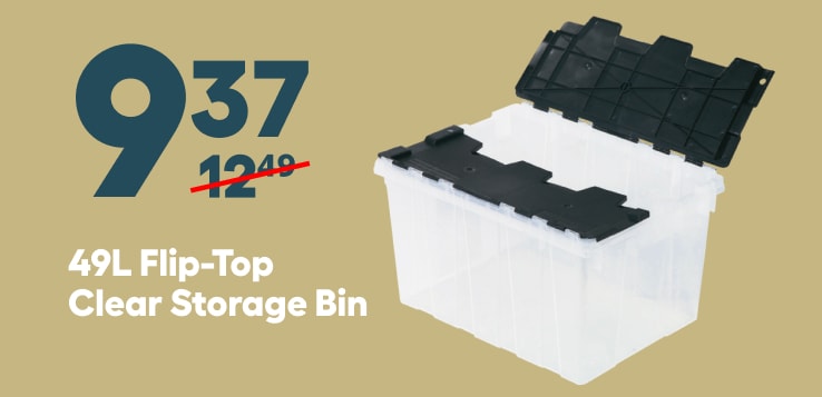 Clear Storage Bin