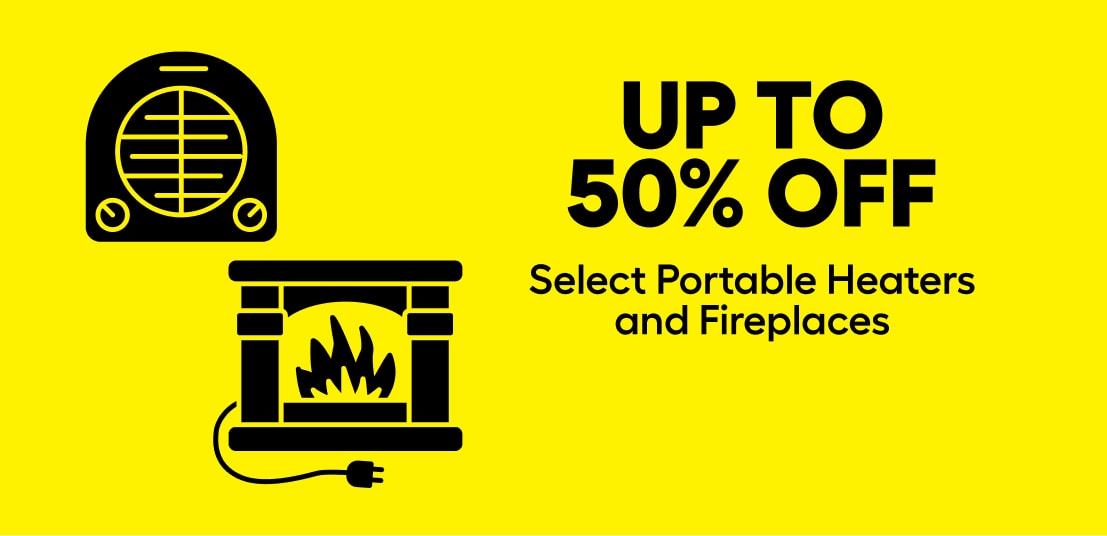 Portable Heaters and Fireplaces clearance