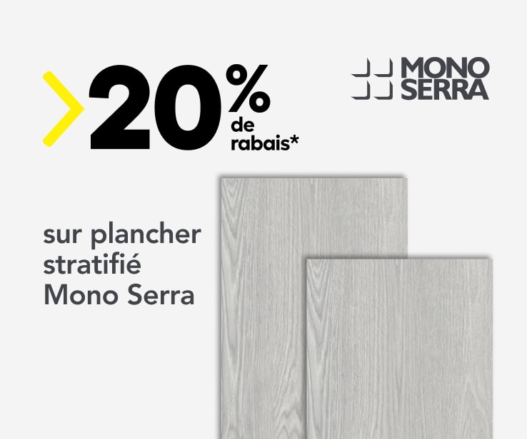 Promotion plancher stratifié Mono Serra