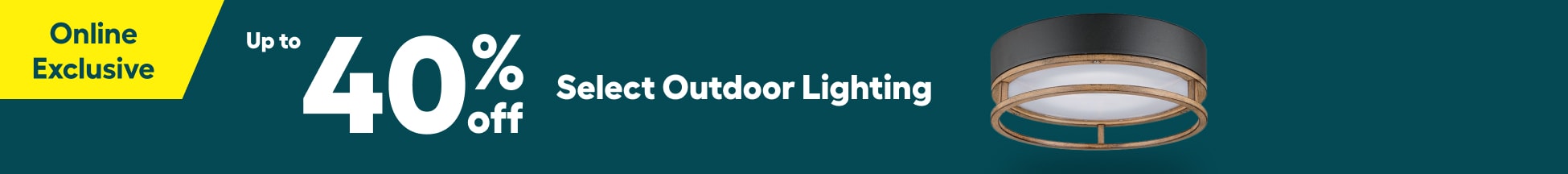 Outdoor lighting promo