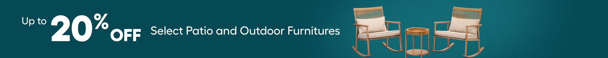 Patio & outdoor furniture promo