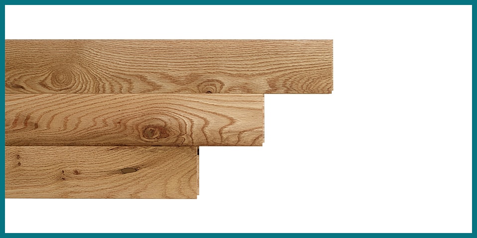 Planks of hardwood flooring