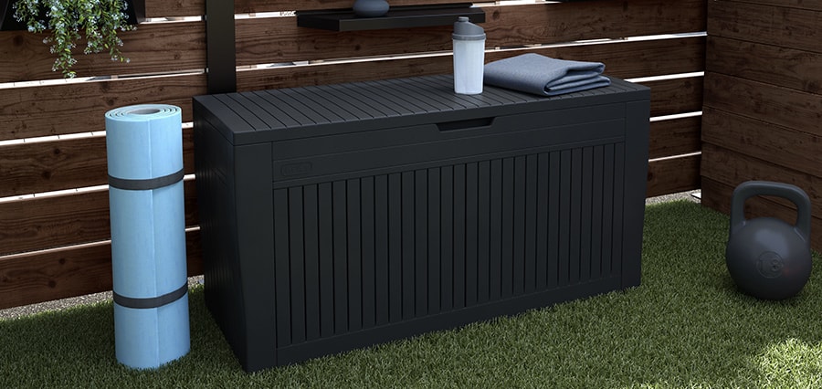 Patio box for outdoor storage