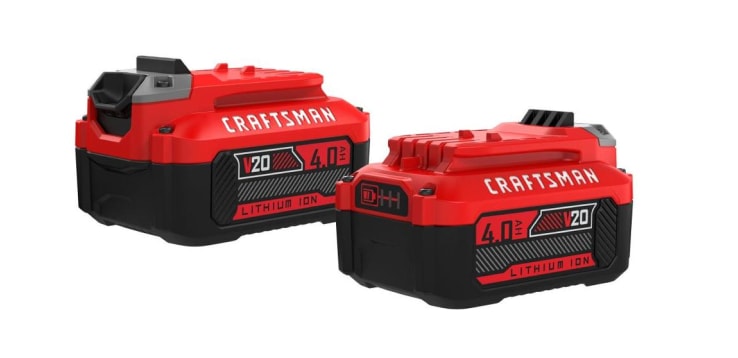 CRAFTSMAN 20-Volt MAX 4Ah Lithium-Ion Battery (2-Pack)