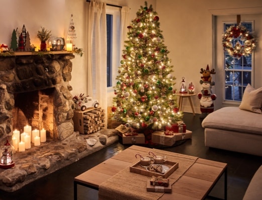 Décorations intérieures traditionnelles de Noël