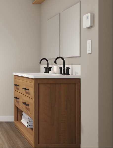 ECO faucet, thermostat and dimmer - Bathroom