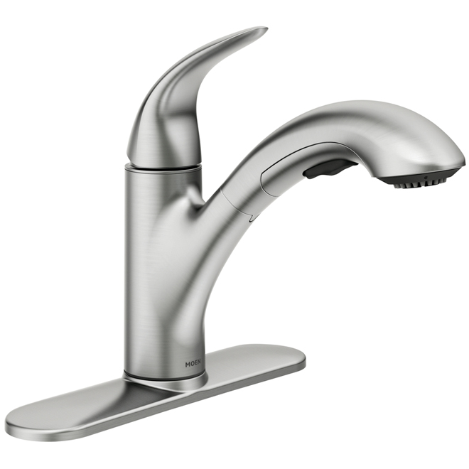 MOEN Medina 1 Handle Pull Out Kitchen  Faucet  Stainless  MOEN Medina 1 Handle Pull Out Kitchen  Faucet  Stainless