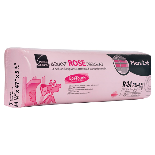 Owens corning fiberglass insulation coupons